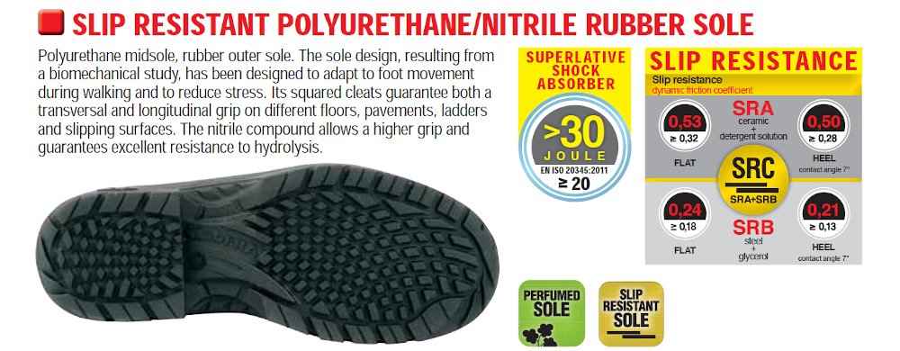 Μπότες Εργασίας COFRA Medal O2 HRO SRC FO - Σόλα Παπουτσιού